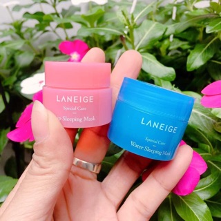 Combo ủ môi và mat nạ ngủ laneige xách tay chính hãng mini