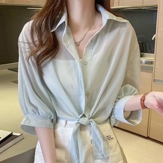 Áo Sơ Mi [NEW] buộc nơ siêu xinh