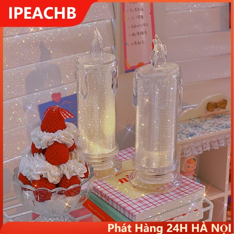 Đèn ngủ đèn nến không lửa trang trí phòng ngủ hình cây nến độc đáo