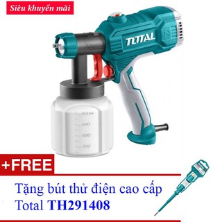 MÁY PHUN SƠN DÙNG ĐIỆN TOTAL TT3506 -350W-Tặng bút thử điện Total THT291408
