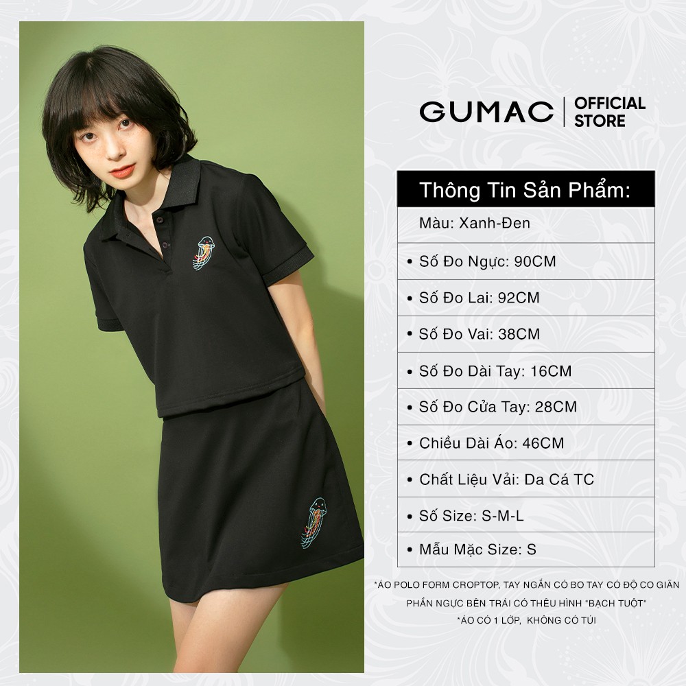 Áo polo nữ thêu bạch tuộc GUMAC đủ màu, đủ size, phong cách năng động, trẻ trung ATB314 | BigBuy360 - bigbuy360.vn