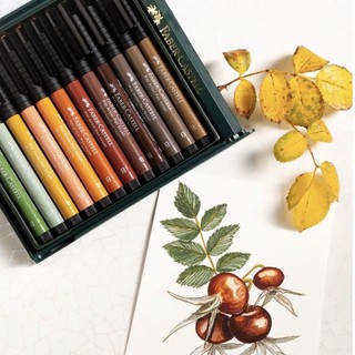 [Set 12 Cây Theo Tông Màu] Bút Cọ Hạng Họa Sĩ India Ink Pitt Artist Brush Faber-Castell [yalcado.station]