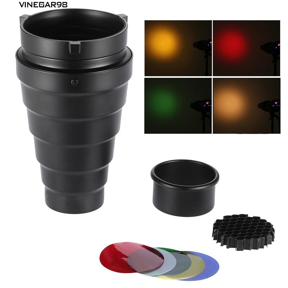 Phụ kiện đèn flash snoot hình tổ ong cho studio