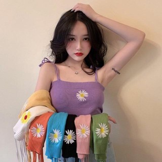 Áo 2 dây hoa cúc quảng châu
