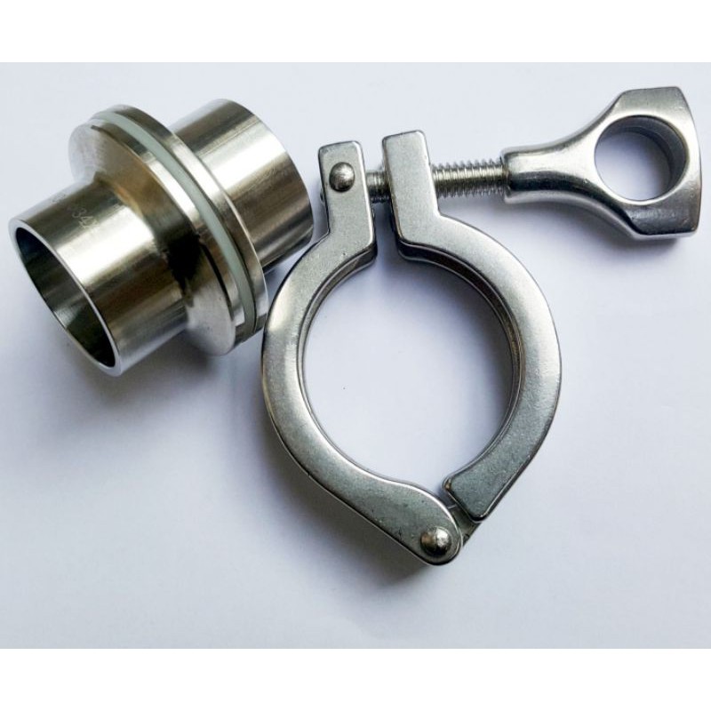 Clamp vi sinh,Khớp nối nhanh , nối ống kim loại, nối ống lò hơi, các loại đường ống cần tháo rời vệ sinh...Fi 21.7_50.8