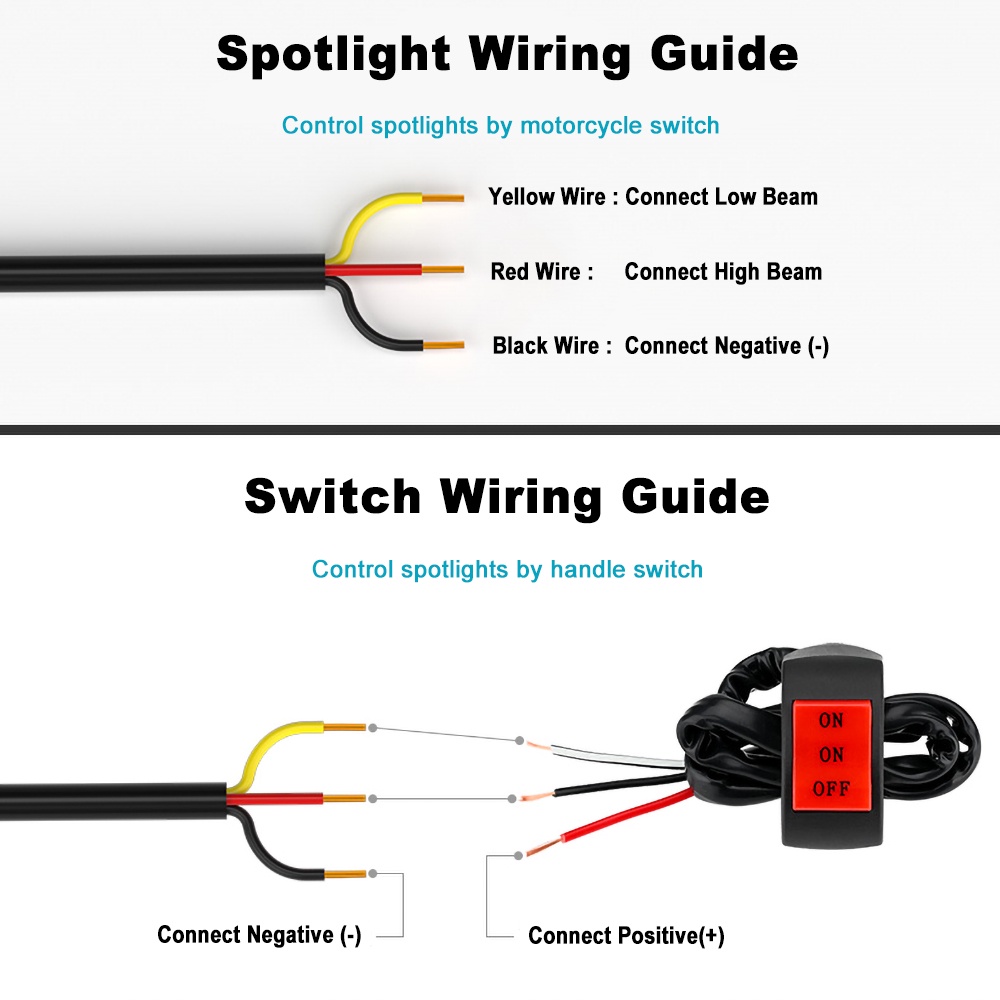 Đèn pha bên ngoài dành cho xe máy Đèn pha LED 2,5 inch với thấu kính Đèn lái xe màu vàng trắng Đèn pha kép màu cú 12V-90V cho xe đạp đường phố ATV