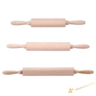 Solid Wood Rolling Pin Baking Cookies Biscuit Fondant Cake Dough Roller