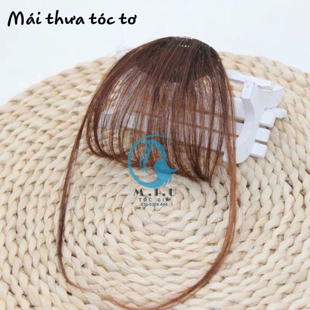 Tóc giả nữ mái thưa tóc tơ Hàn Quốc