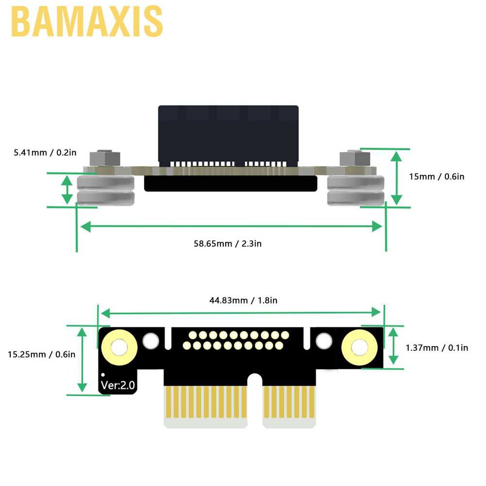 Cáp Mở Rộng Pci E 1x Dual 90 ° Với Đèn Led