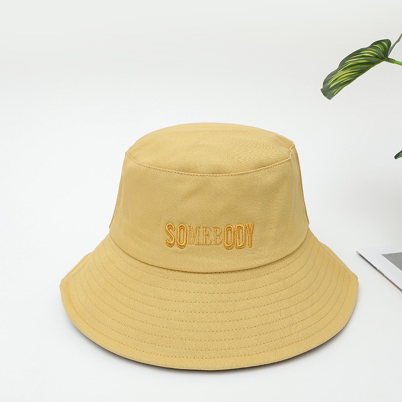 Nón Bucket Thêu Chữ Phong Cách Mới Cho Nữ