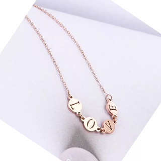 Dây chuyền titan nữ chữ LOVE xinh