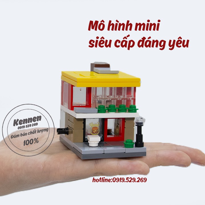 Ghép hình lego các thương hiệu nổi tiếng loại nhỏ