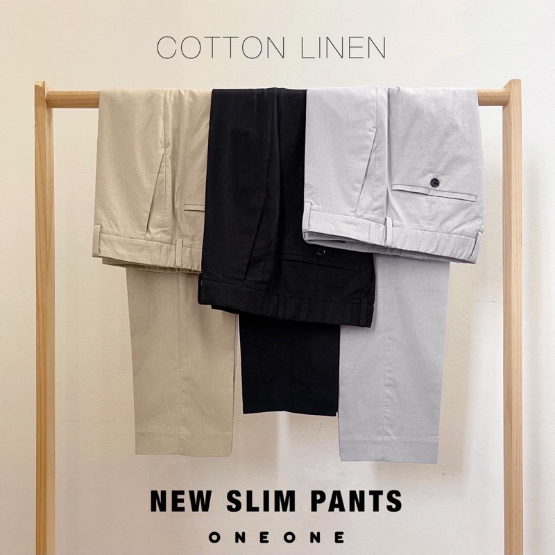 Quần vải cotton linen(đũi) Newslim