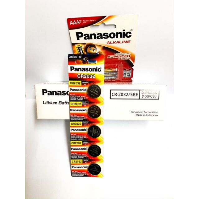 Pin CR2032 /Freeship từ 150 K /HỘP 100 VIÊN CR2032 PANASONIC CHÍNH HÃNG