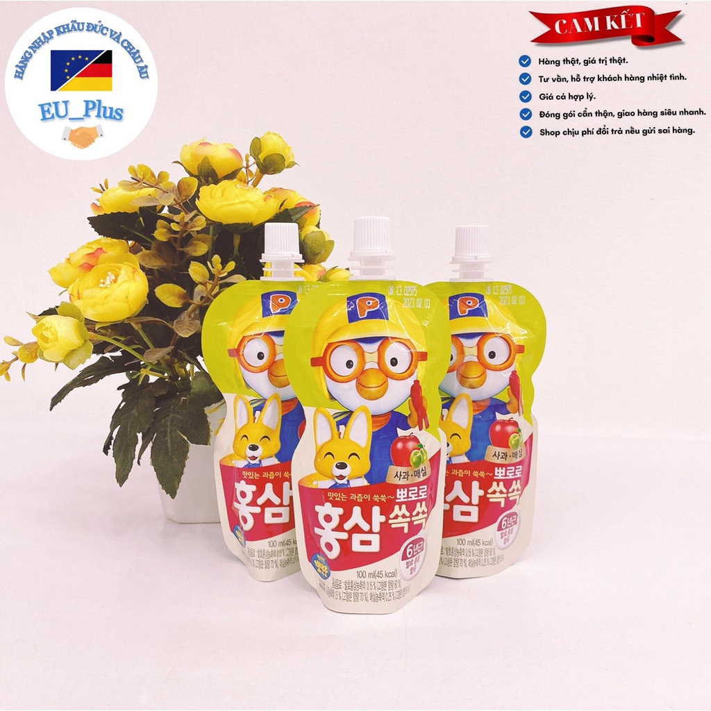 Nước Hồng Sâm Pororo Trẻ Em Hàn Quốc