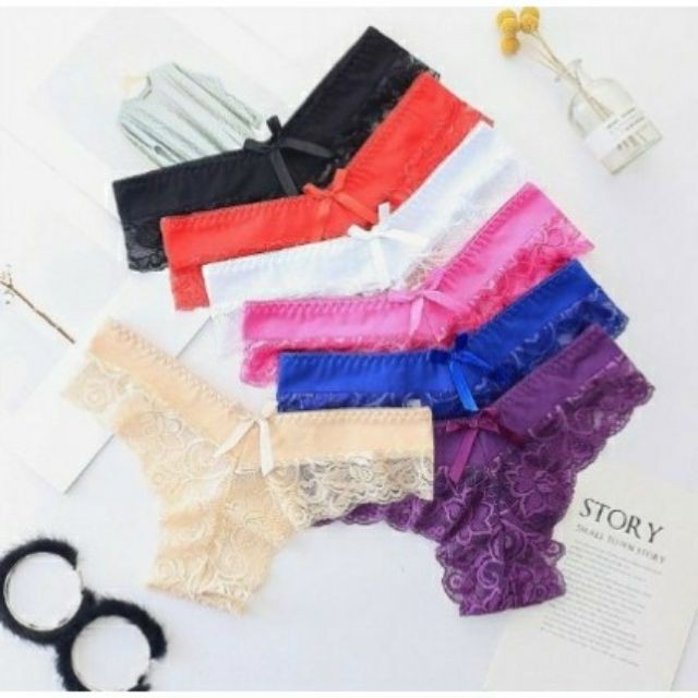 QUẦN LÓT REN PHỐI NƠ ĐIỆU ĐÀ QUYẾN RŨ 6815 [BI &amp; CI]