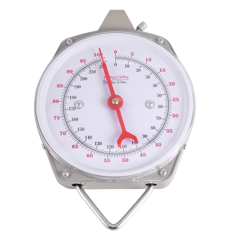 Cân Cơ Khí 100Kg 220Lbs Bằng Hợp Kim Kèm 2 Móc Treo