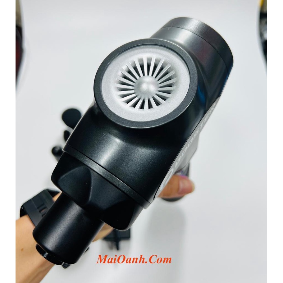 Súng Máy Massage Gun BOOSTER E - Thư Giãn Cơ Bắp Với 9 Mức Độ 6 Đầu Massage