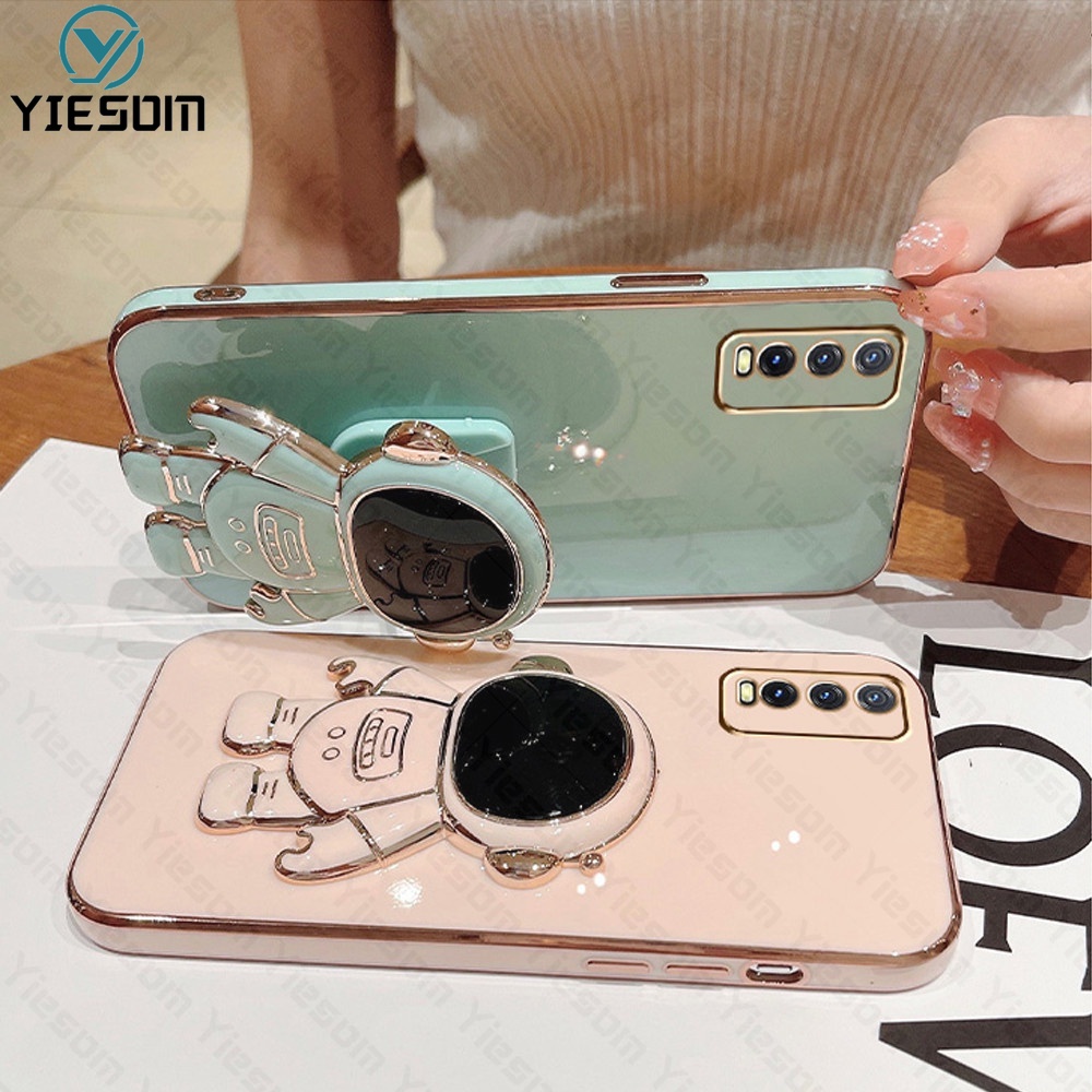 Ốp Điện Thoại Silicon Mềm Có Giá Đỡ Cho Vivo Y20 Y20S Y12S Y21 Y21T Y21S Y21A Y33S Y33T Y15A Y15S Y01 T1 Y12 Y17 Y15 Y51 Y51A Y19 Y50 Y30 Y30i