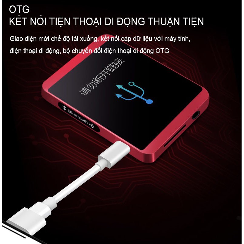 [Mã ELHACE giảm 4% đơn 300K] Máy Nghe Nhạc MP3 Màn Hình Cảm Ứng Bluetooth Ruizu M5 Bộ Nhớ Trong 8GB - Hàng Chính Hãng