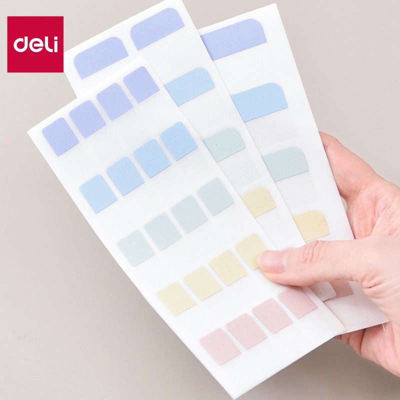 Giấy Note Ghi Chú Đánh Dấu Trang Giấy Phân Trang Dạng Dài Màu Pastel Nhẹ Nhàng Trong Suốt - 21537