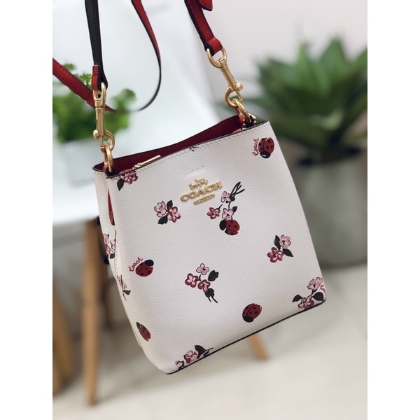 Túi đeo vai nữ Coach bucket mini 19cm C7268