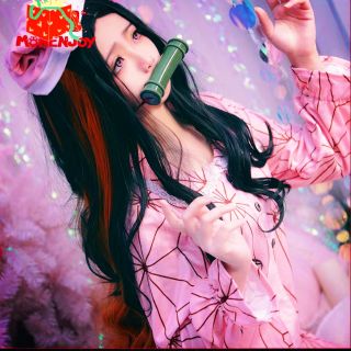 [Kimetsu no yaiba] Set cosplay nhân vật Nezuko Kamado Fanart (ảnh thật)