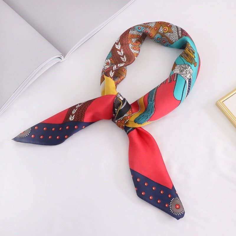 Khăn bandana quấn làm áo Blackpink cao cấp 70 70x70cm turban lụa vuông quàng cổ quấn tóc nữ đẹp