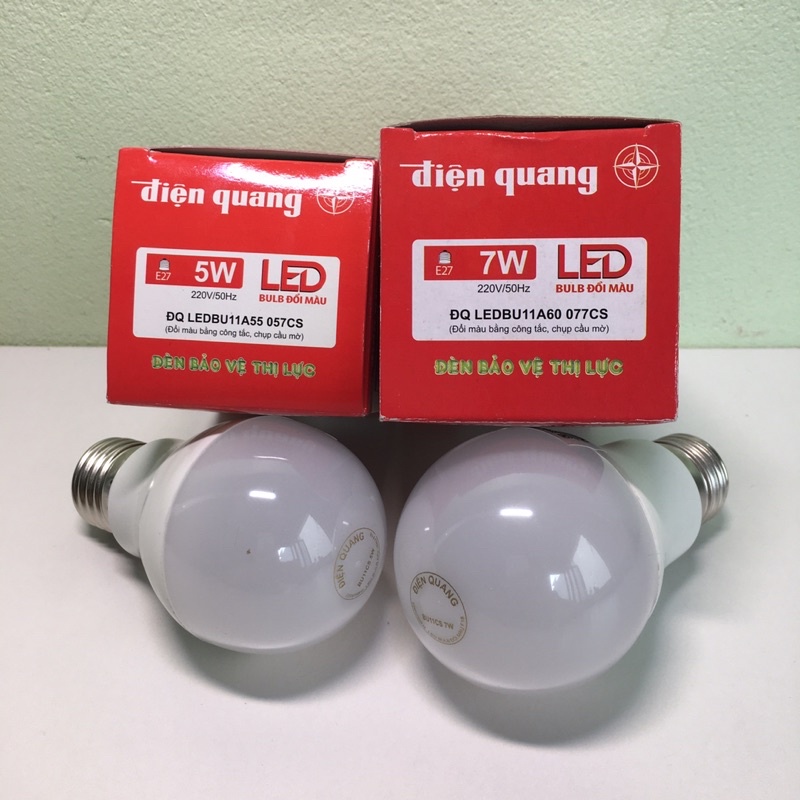 Bóng Đèn Học Chống Cận, Đổi 3 Màu Thông Minh, Bóng Đèn Led Cho Đèn Bàn Học Điện Quang