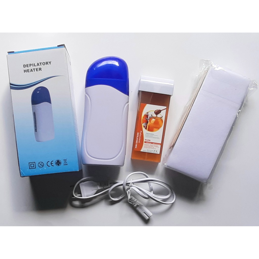 Bộ Máy Wax Lông Dùng Sáp (máy, sáp Ong, 120 giấy) – Đài Loan