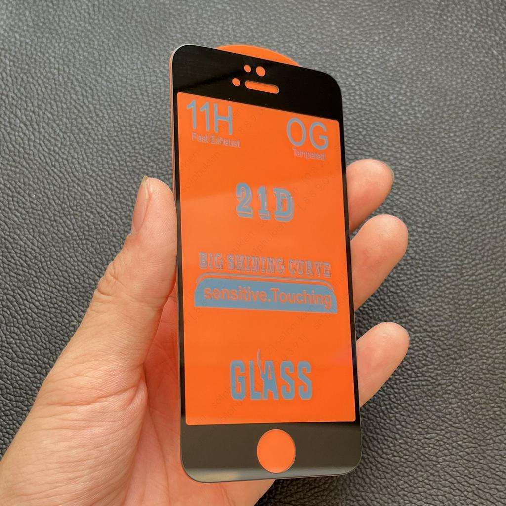 Kính cường lực iPhone 5/ 5S full màn, full keo chuẩn đẹp, lướt mượt, êm tay