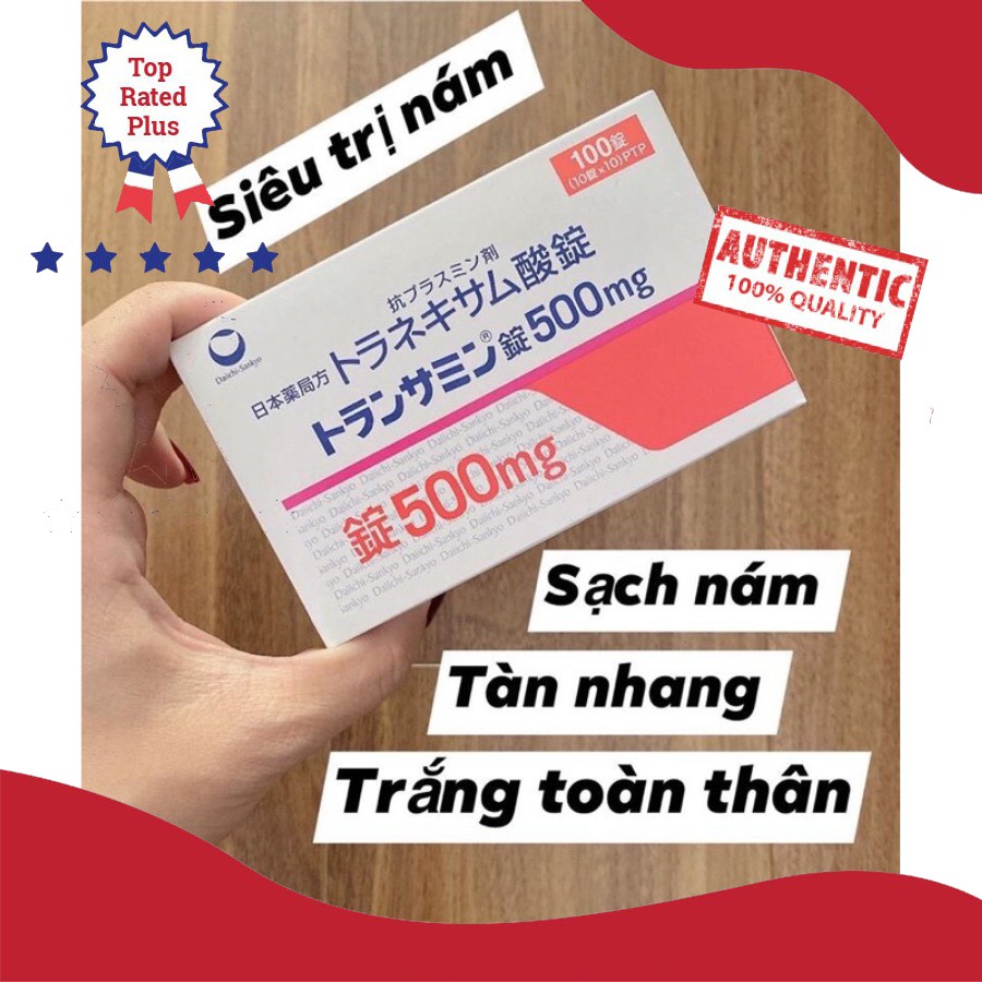 [MÃU MỚI] HOTTransamin_500mg - Viên Uống Trị_Nám, Trắng Da Transamin_500mg Nhật Bản