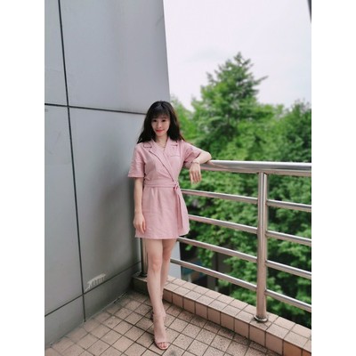 (HÀNG ORDER) Jumpsuit ngắn cổ vest Ulzzang