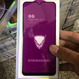 Kính full màn OG khoan không thủng Sam sung A20/A30/A50/M30