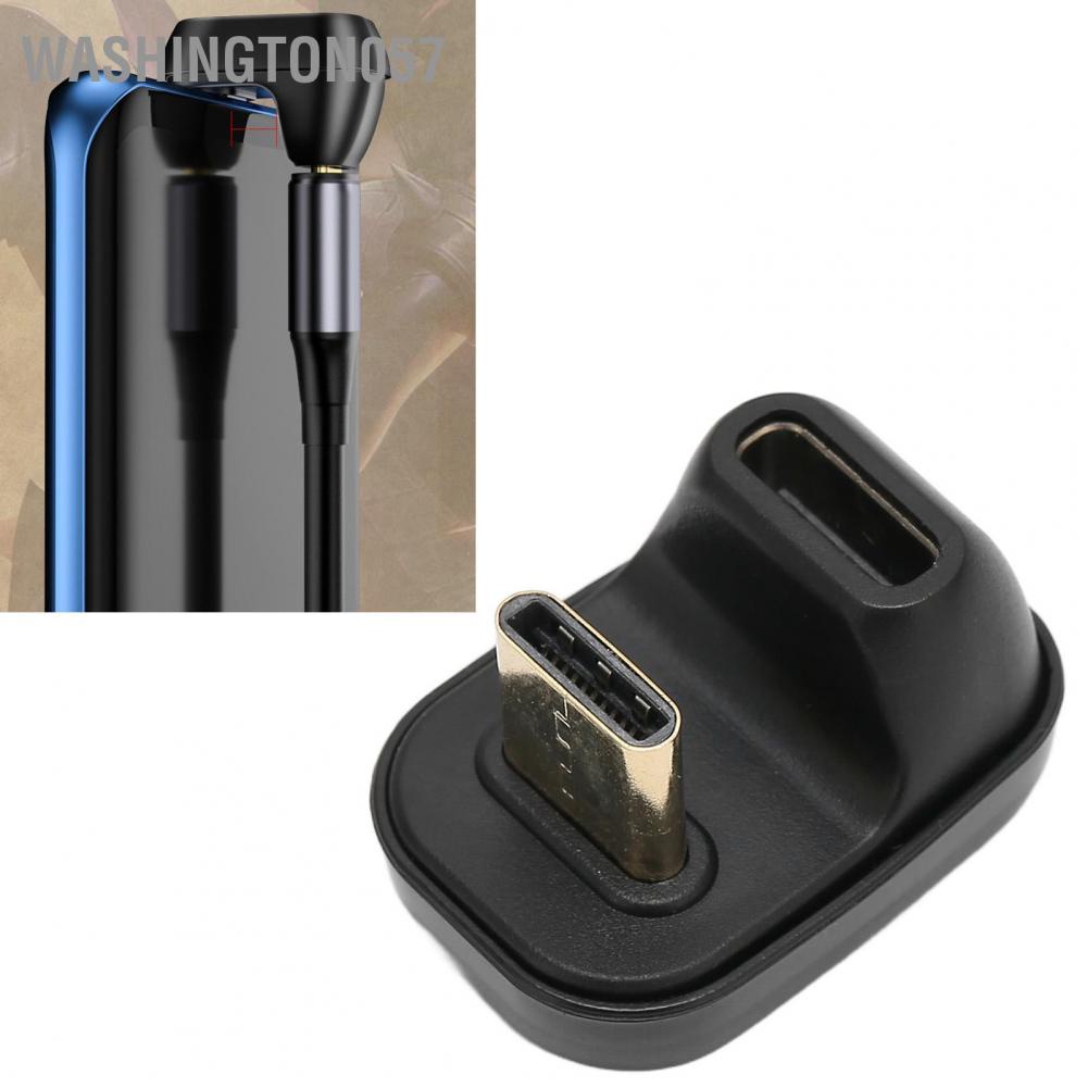 Washington057 Washington057 Bộ chuyển đổi Loại C Nữ sang Nam Hỗ trợ đa chức năng 40Gbps Truyền dữ liệu 8K ở 60Hz PD100W