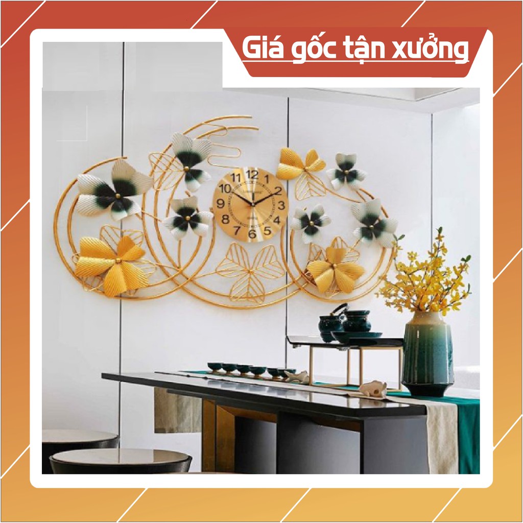 Đồng Hồ Treo Tường Nghệ Thuật Phong Cách Mới - Tranh Treo Tường Cao Cấp Nhập Khẩu Loại 1