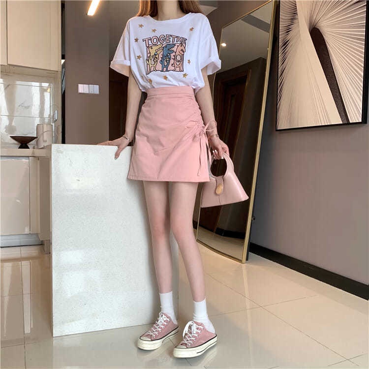 Chân Váy Ngắn Chữ A Có Khóa Kéo Thời Trang Cho Nữ