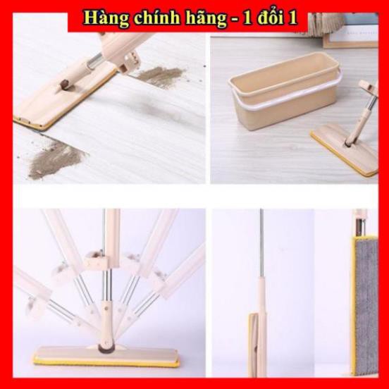 [Top sale] - cây lau nhà tự vắt | chổi lau nhà spin mop 360