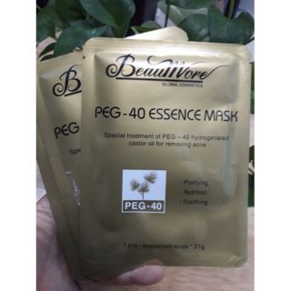 Mặt nạ dưỡng trắng da dành cho da mụn BEAUMORE peg - 40 essence