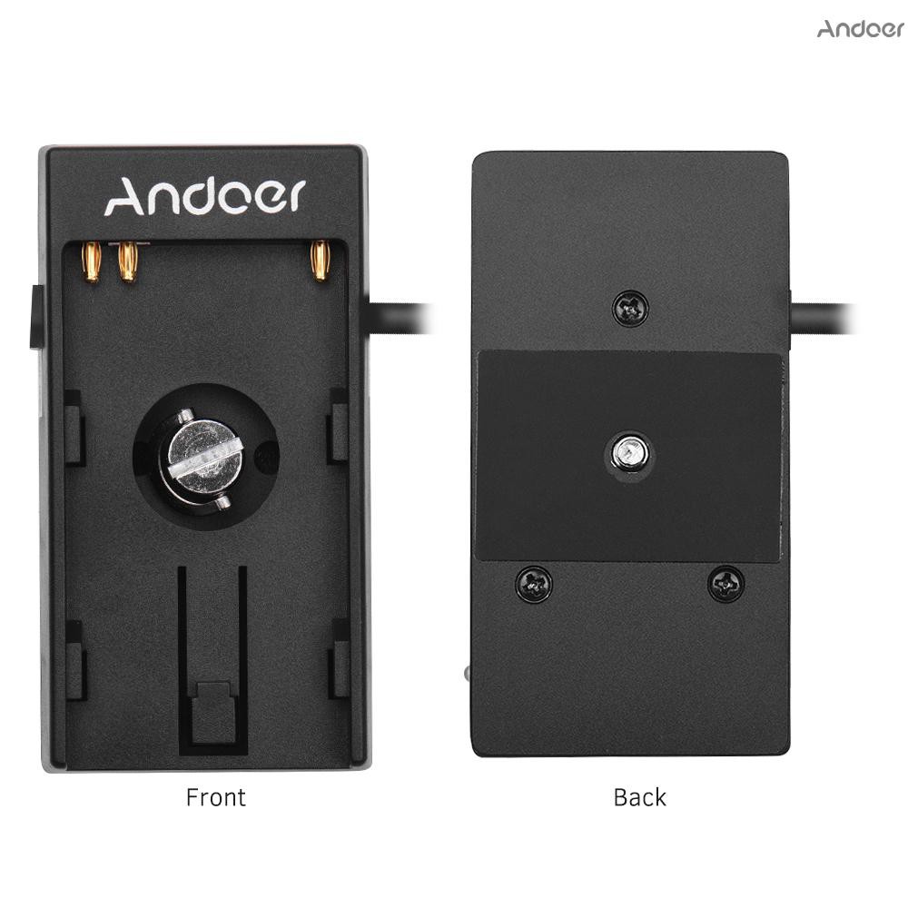 【♥♥  】Andoer Camera DV Battery Power Supply Mount Plate Adapter with 1/4 Inch Screw for Blackmagic Cinema Pocket Camera BMPCC 4K for  BP-U30 U60 U90 BP-U Battery