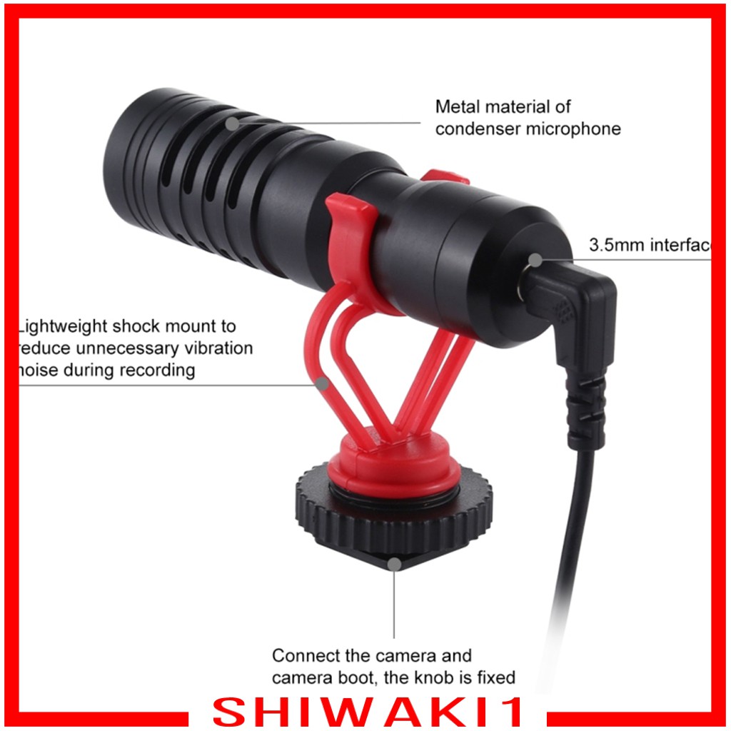 Micro Thu Âm Shiwaki1 Cổng 3.5mm Cho Điện Thoại