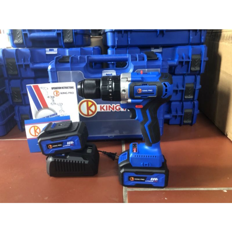 (CHÍNH HÃNG) Máy khoan 13ly không chổi than Kingpro