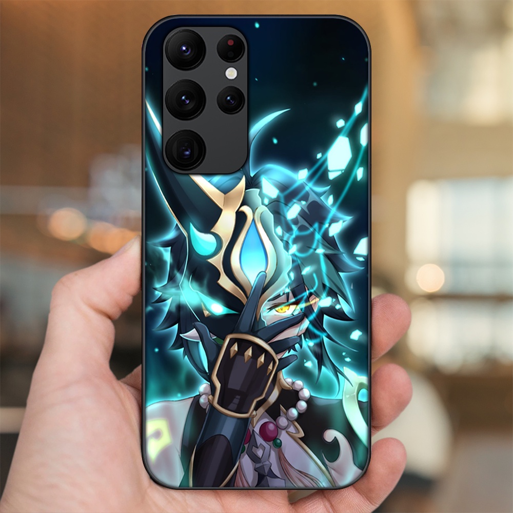 Ốp lưng Samsung S20 Ultra viền đen in hình Xiao Genshin Impact