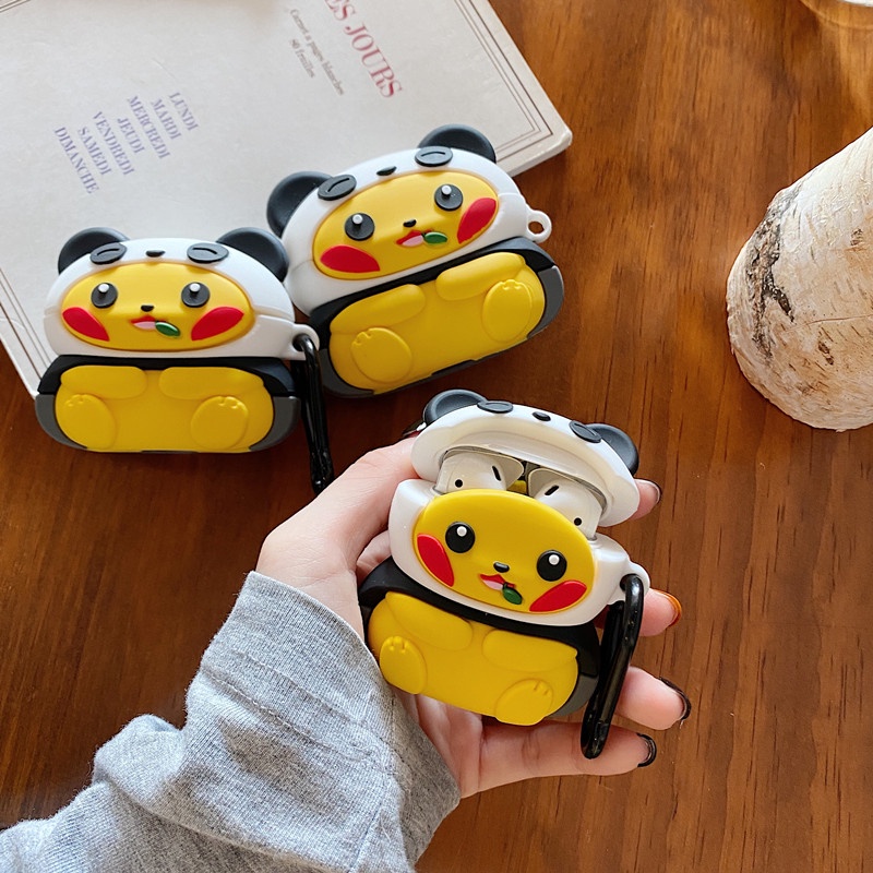 Vỏ Bảo Vệ Hộp Sạc Tai Nghe AirPods3 / 3 Họa Tiết Hoạt Hình Pikachu / Pikachu May Mắn Dễ Thương Ốp