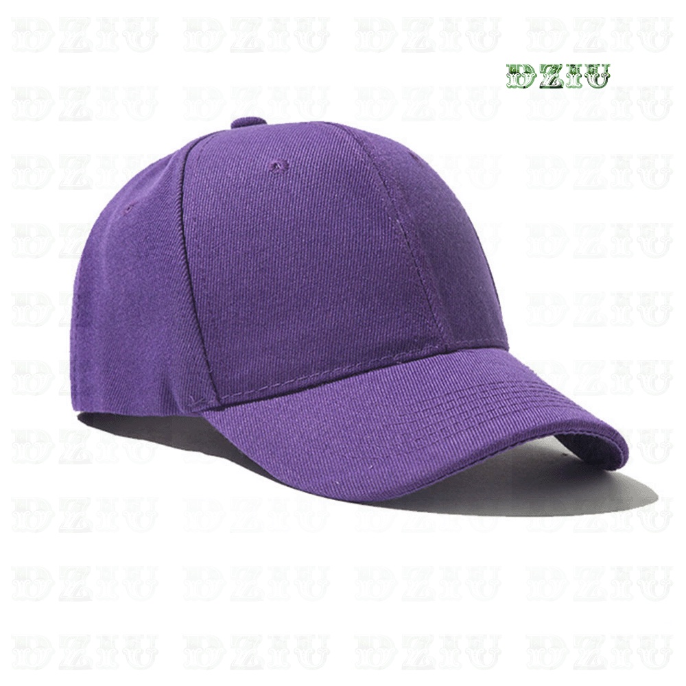 Nón lưỡi trai phong cách thể thao nam nữ -Thoáng mát màu tím đơn sắc
