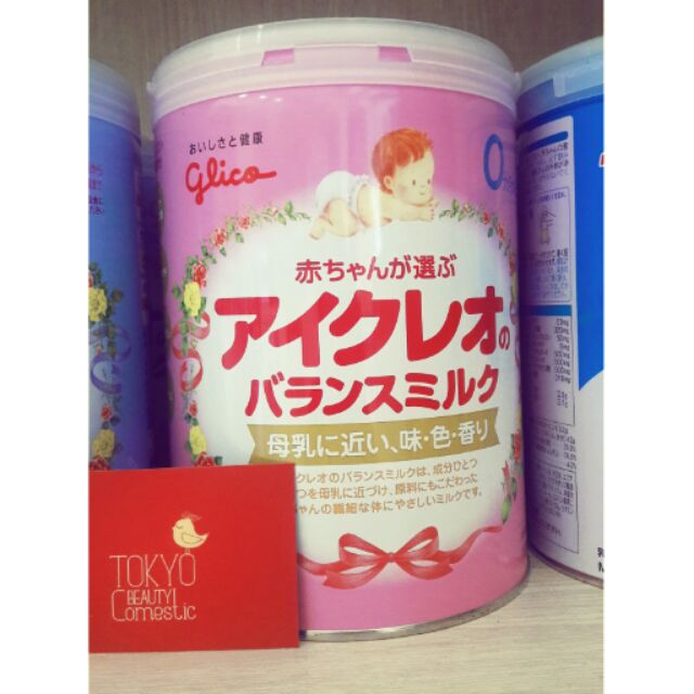 Sữa Glico số 0 từ 0-9 tháng 800 gram.