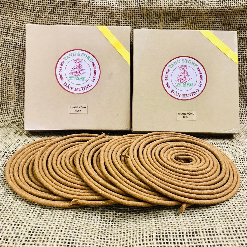 NHANG VÒNG ĐÀN HƯƠNG ẤN ĐỘ 12H +2H - THƠM NGỌT NGÀO, ẤM ÁP- THẮP THỜ CÚNG, TẨY UẾ HIỆU QUẢ- TANU STORE