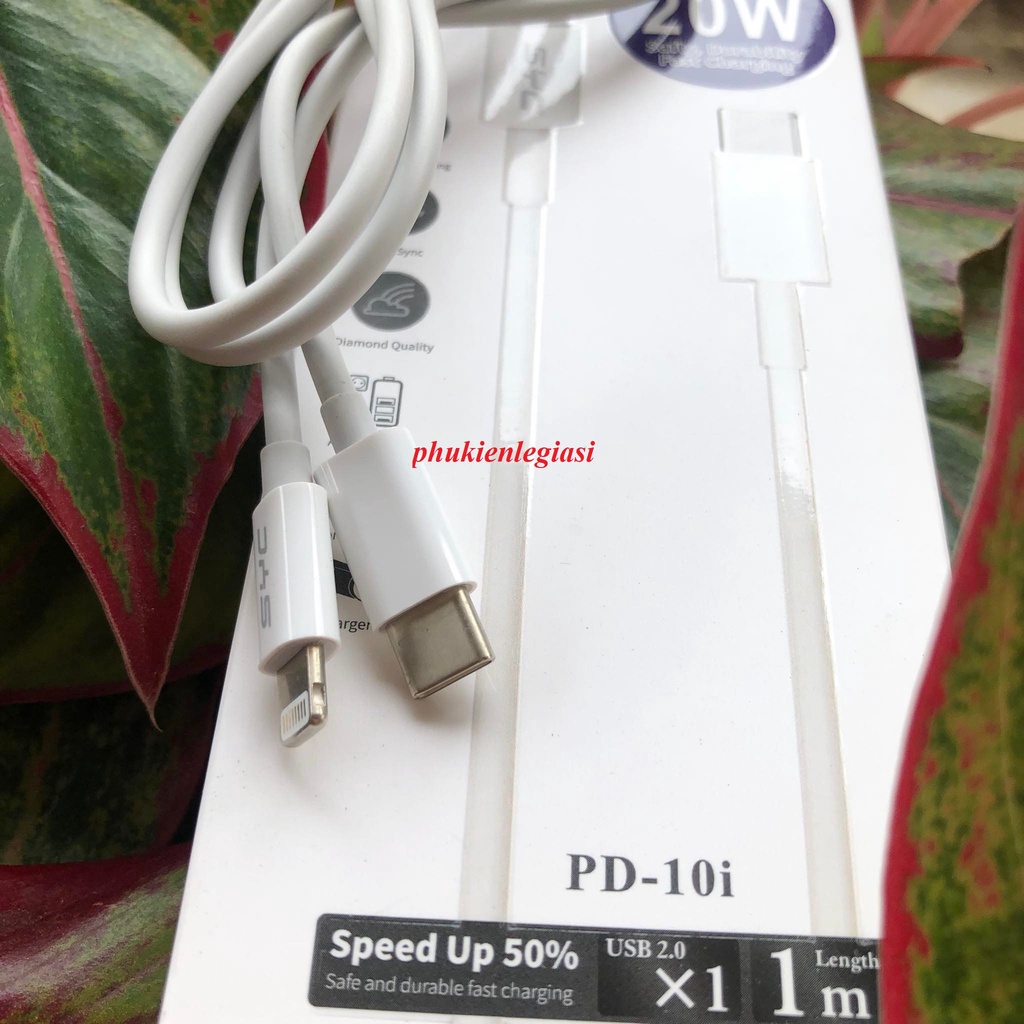 Cáp sạc nhanh 20W chuẩn PD type C to Lai Ning hiệu SYC PD10