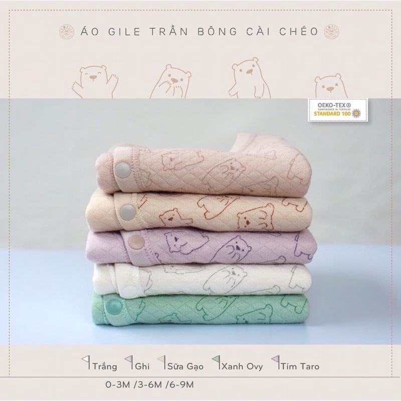 Gile trần bông Hnee cho bé