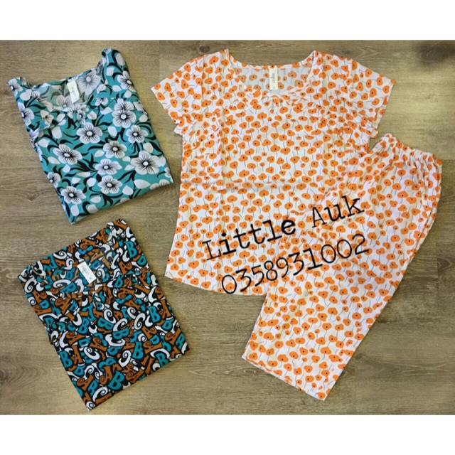 Bộ đồ mặc nhà chất liệu lanh